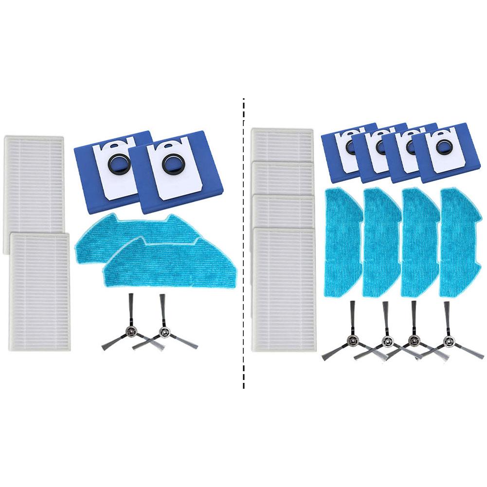 1 Set For BObsweep For Ultra-Vision Filter Mop Cloth Bag Side Brush Kits Vacuum Cleaner Accessories Spare To Replace