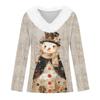 Long Sleeve Shirts For Women Cute Tops Christmas Prints Tees Blouses Casual Plus Size Basic Tops Pullover