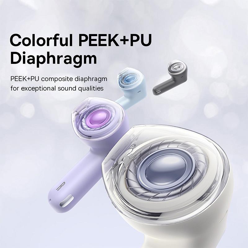 Baseus Bezdrátová sluchátka Bowie E5 TWS Sluchátka Bluetooth 5.3 25h Doba přehrávání 2 mikrofony Potlačení šumu Sluchátka pro HD volání Sluchátka HIFI