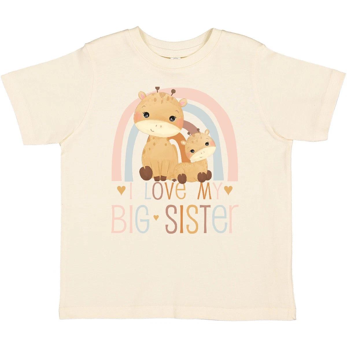 Inktastic I Love My Big Sister Toddler kids boys T-Shirt Book Kids Infant Gag Little Boys 130