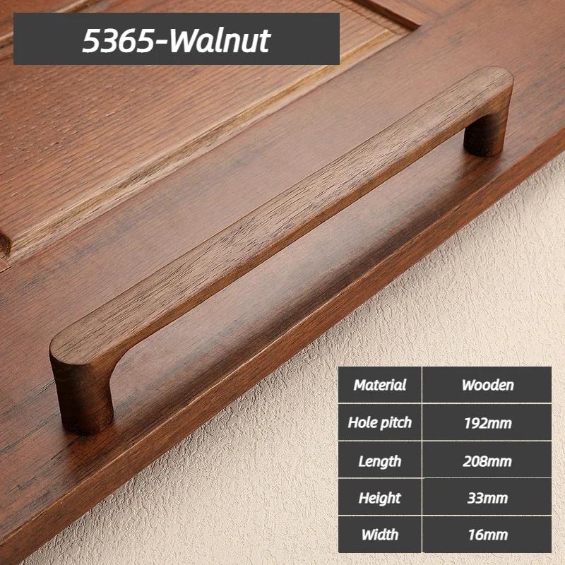 Wooden Cabinet Door Handle Cupboard Door Knob and Handle Kitchen Cabinet Knobs Wardrobe Door Handles for Furniture Hardware