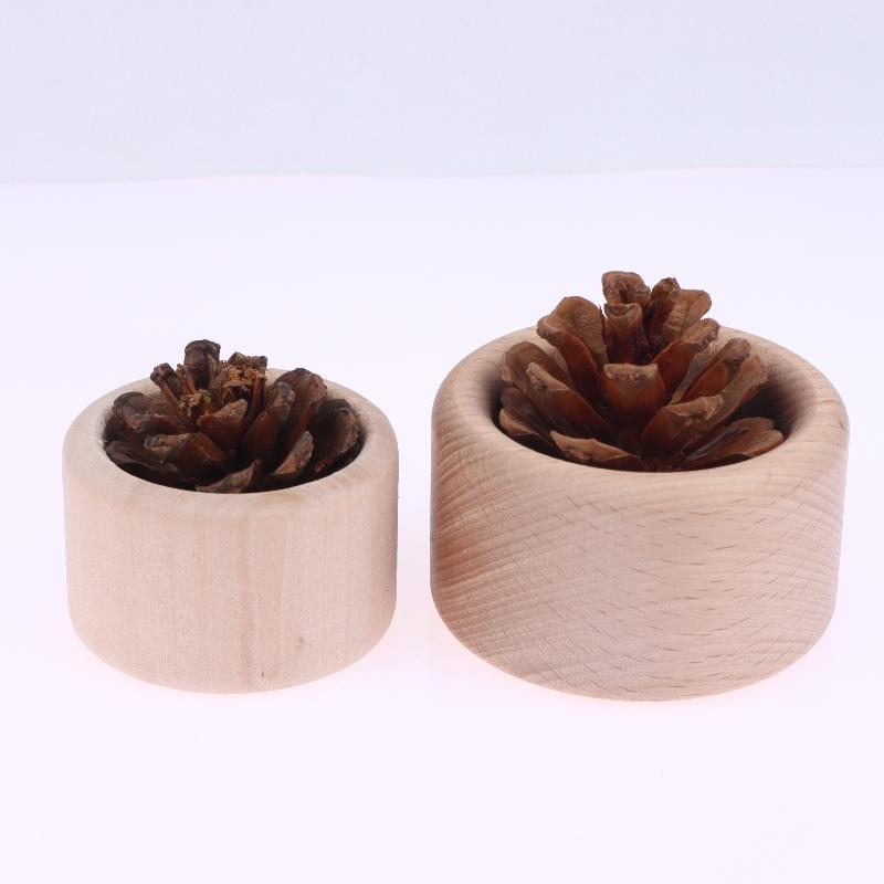 Creative Pine Cone Wood Essential Oil Diffuser Long-Lasting Floral Wooden Essential Oil Diffuser Home Office Car Oil Diffuser