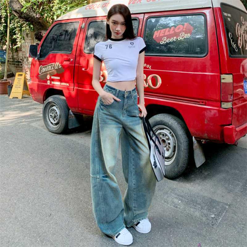

American Heavy Industry Scythe Loose Fit Women s Floor-Length Jeans XS