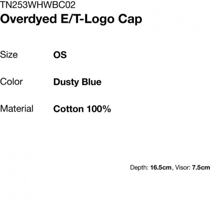 Thisisneverthat OvErdyEd E T Logo Cap dusTy bluE