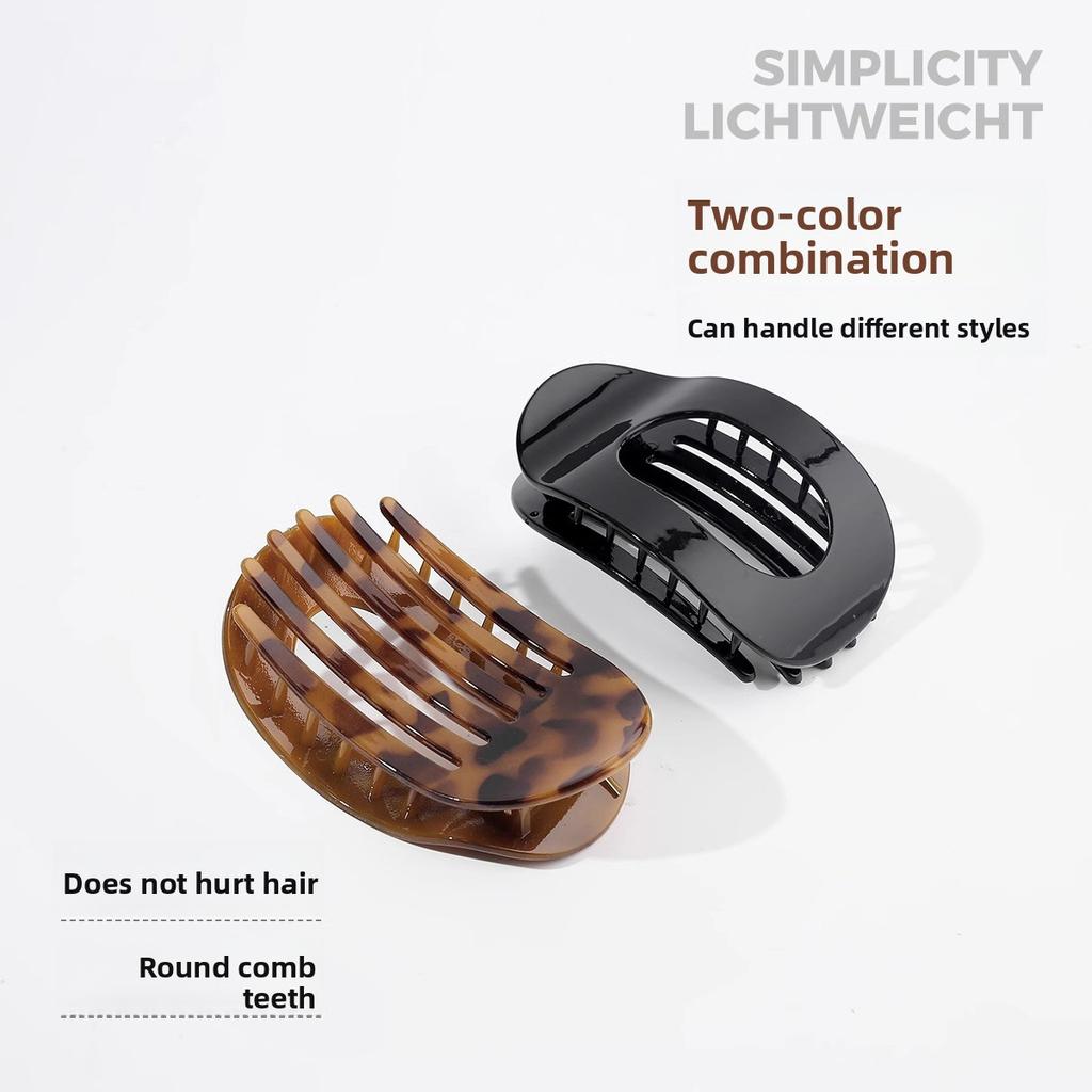 The Arc-shaped Abalone Hair Clamp Is A Flat Plate At The Back of The Head and Does Not Hurt The Head In A Straight Line
