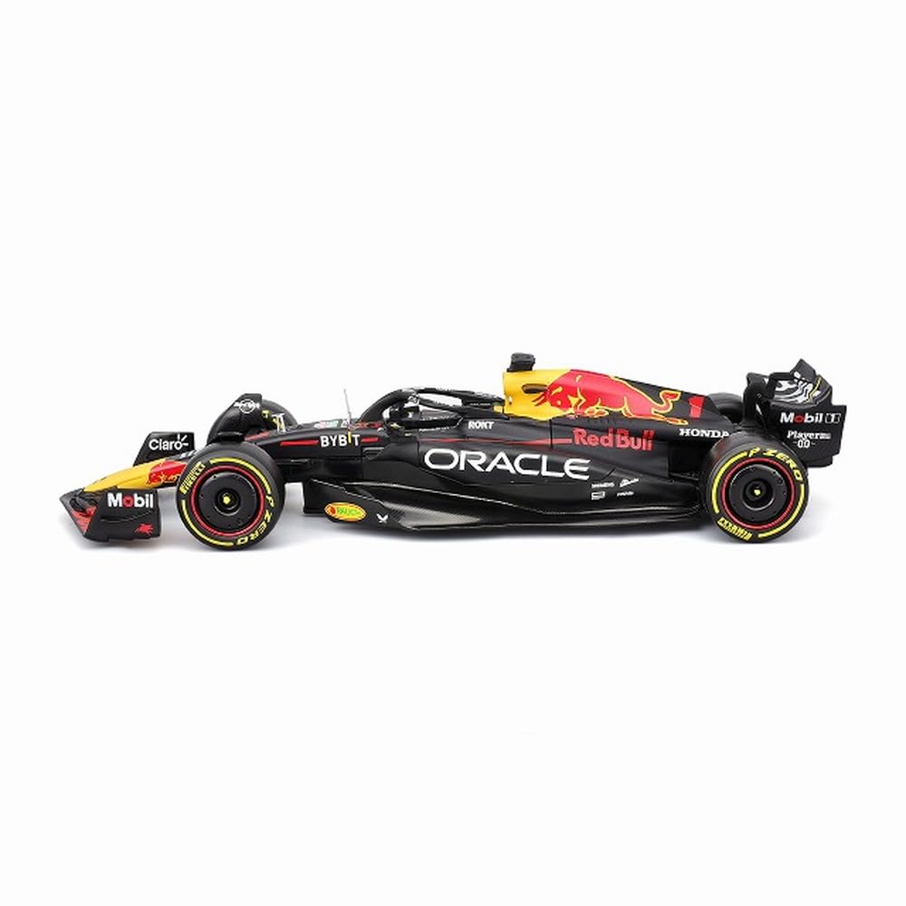 Bburago 1/24 Scale Oracle Red Bull Racing RB19 (2023) No. 1 M. Verstappen Figure (Window Box) - Finished Model (BUR28036V)