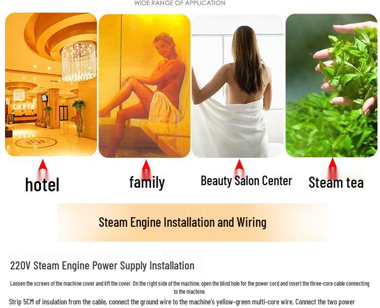Electric Sauna Steam Generator for Commercial & Household Use