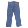 VALENTINO Men's Blue Leather Patch Button Fly Denim Pants, Size S29, Size L32, JVODEJC12PR Bottoms S29 L32 blueUsed