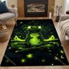 Meditating Frog Print Carpet for Living Room Bedroom Bedside Floor Mat Cloakroom Kids Activity Area Rugs Fast Shipping