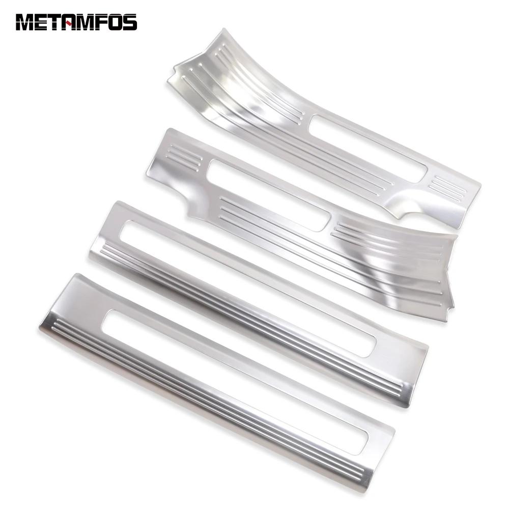 

For Volvo XC90 2016-2018 Stainless Interior Door Sill Scuff Plate Entry Guard Welcome Pedal Accessories Car Styling Stainless Steel