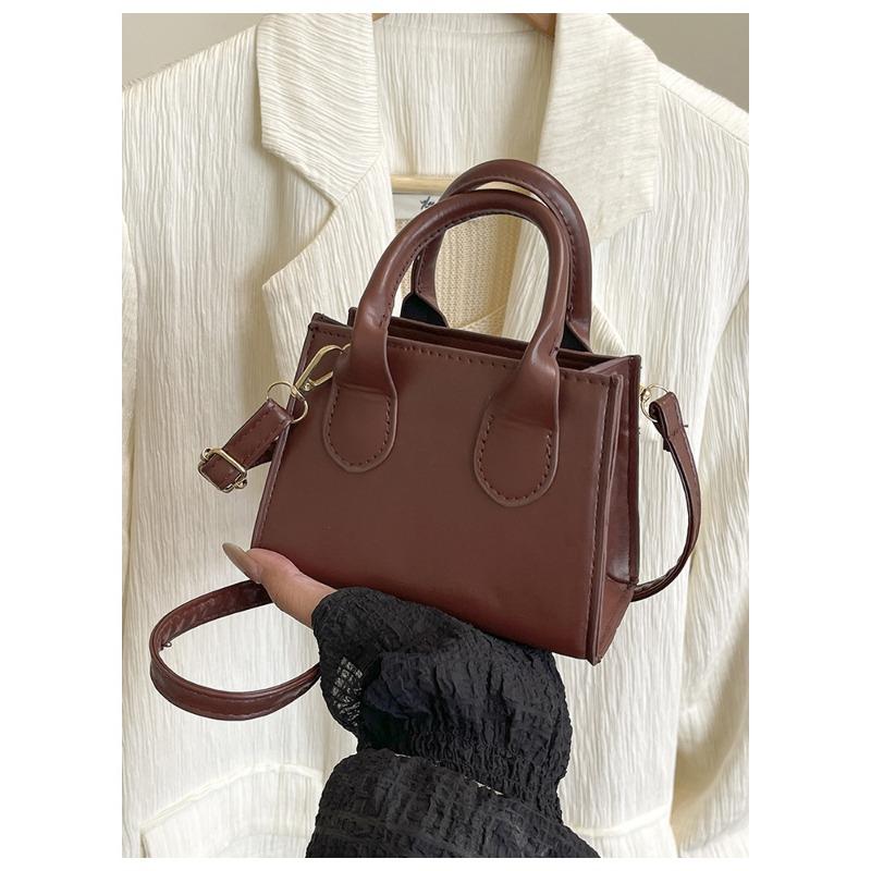 Summer New Crossbody Mini Square Bag Simple Retro Fashion Niche Women's Shoulder Handbag