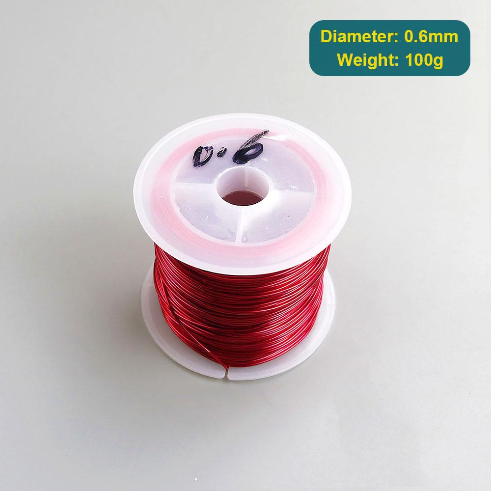 

Silicone World 0.1mm -1.0mm Copper Lacquer Wire Bead String Cable Copper Wire Magnet Wire Enameled Copper Winding Wire Coil
