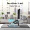 Ergounion Laptop Tray for Monitor Arm - VESA Mount 100x100mm, Up To 17.3 Inches & 26.6 Lbs, Notebook Tray, Office Desk Accessory - Black