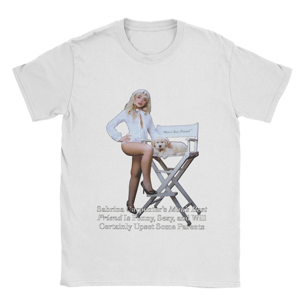 Sabrina Carpenters   T-Shirts Men  Novelty Cotton Tees Crewneck Short Sleeve T Shirt Gift Idea Clothes
