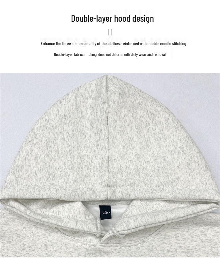 Korejský styl roztomilá vyšívaná psí mikina s kapucí pro ženy - Retro, omlazující fleecová bunda na podzim/zimu