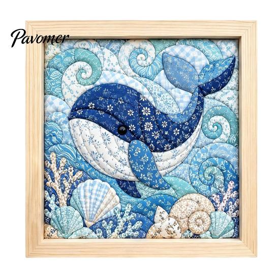 Kein Nähen Quilt Kunst No-Sew Japanisches Stoff-Set, DIY Mosaik-Sets für Erwachsene Anfänger, Gestepptes Wand-Handarbeitsprojekt Handwerk mit Rahmen & Werkzeugen, Sets, Geschenke