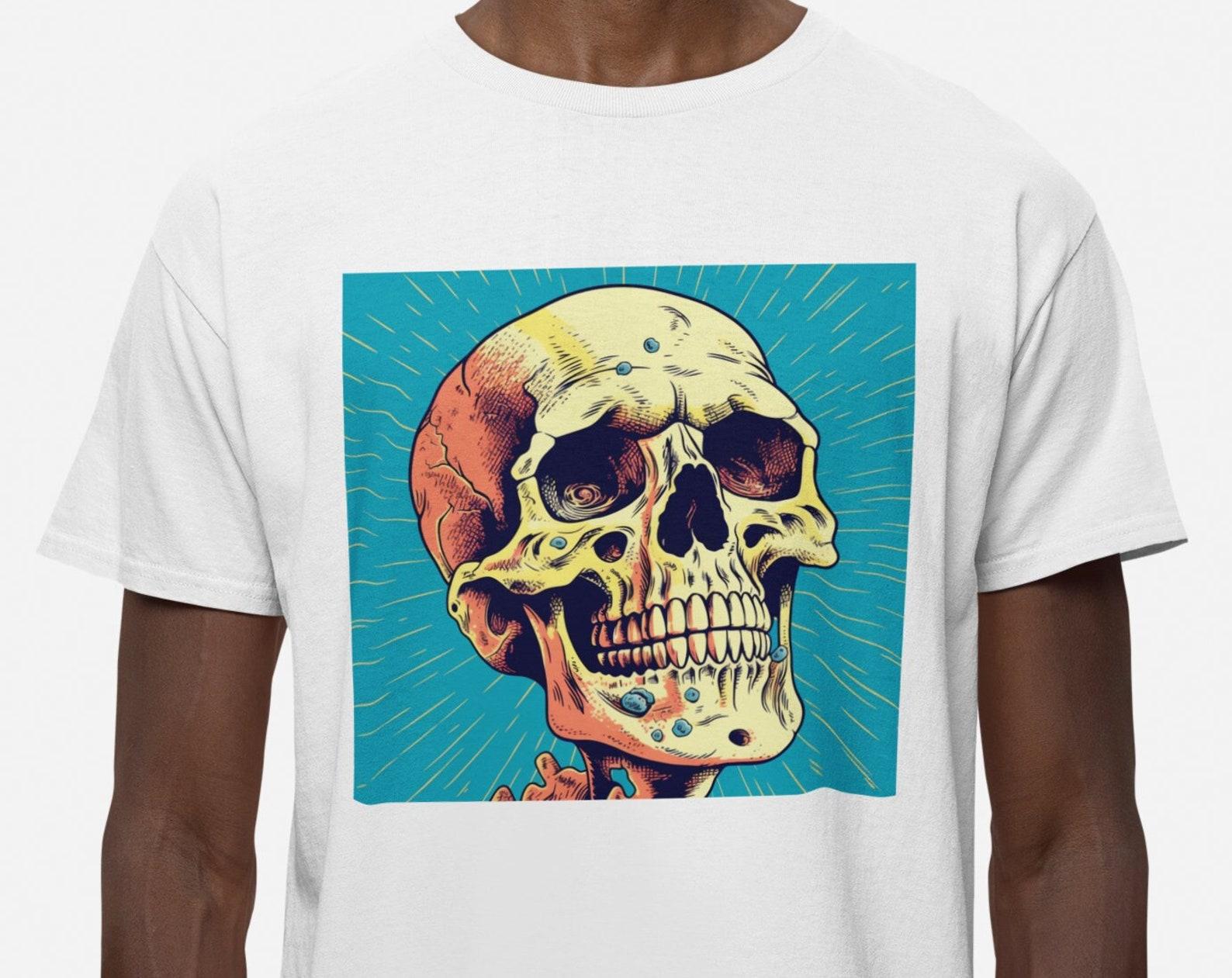 Edgy Skull Graphic T-Shirt: Unisex Rebel Style XL