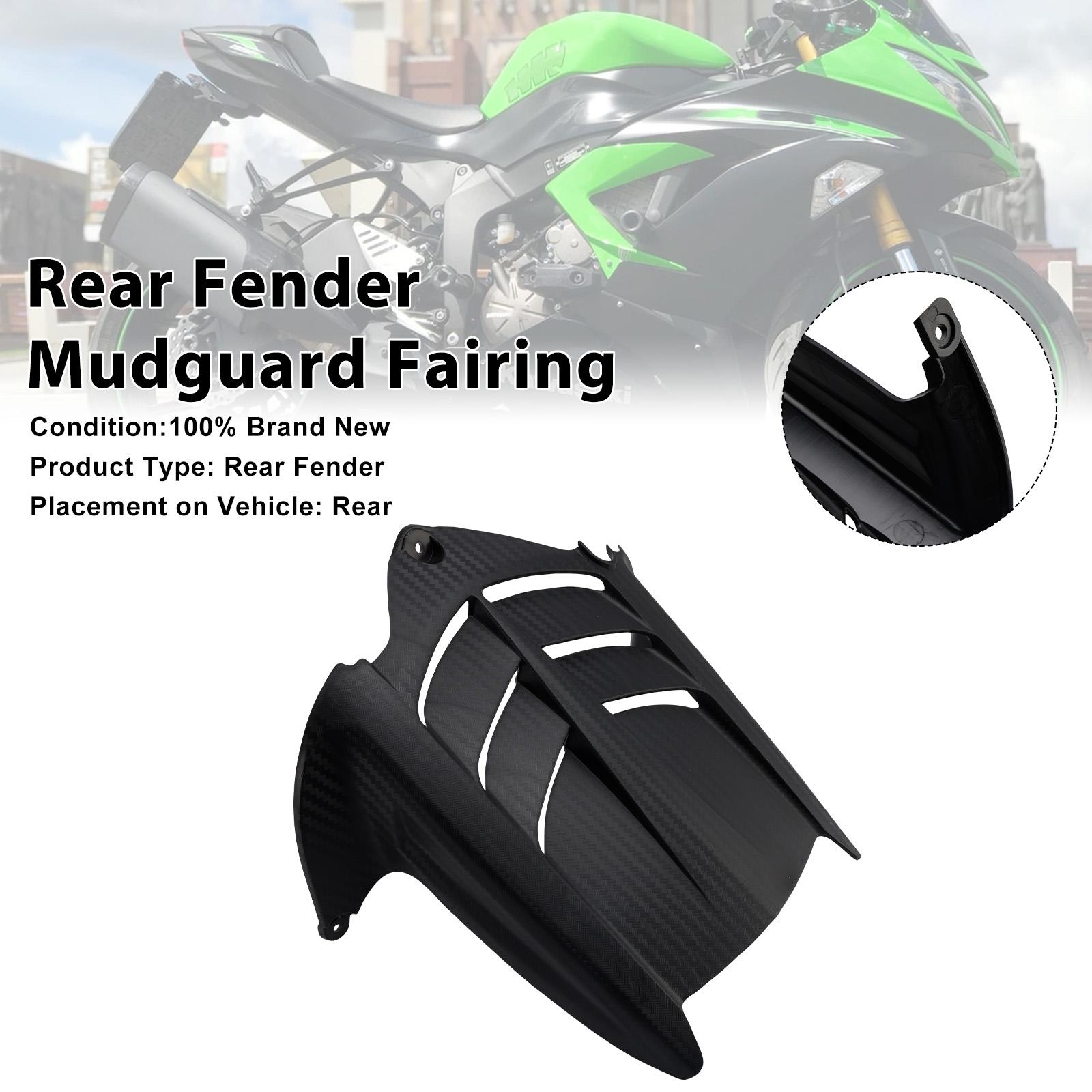 Заднее крыло, брызговик, обтекатель для Kawasaki ZX-6R 636 2009-2025 Черный