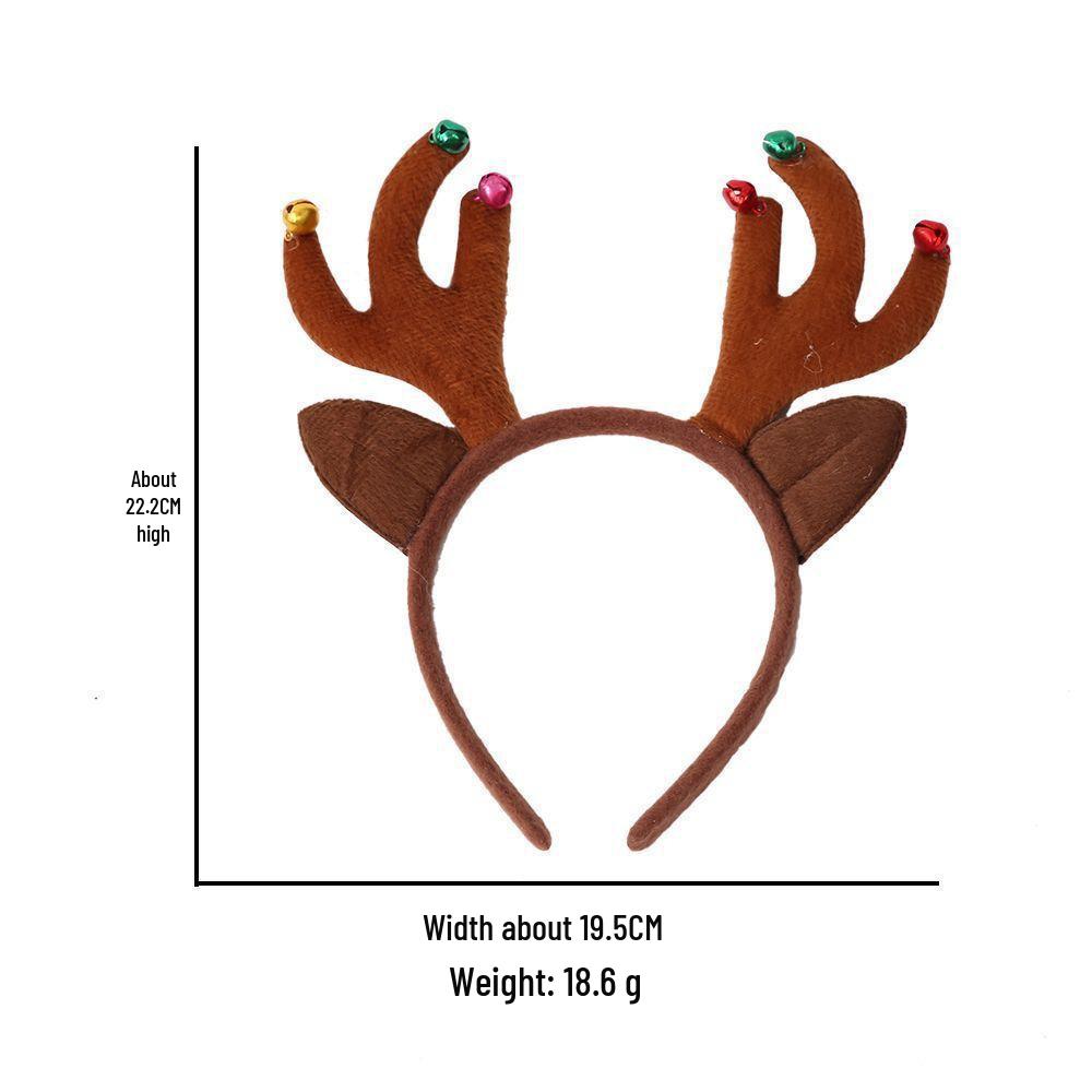 Festive Christmas Headband: Santa Claus, Reindeer & Tree Antler Headpiece for Holiday Parties