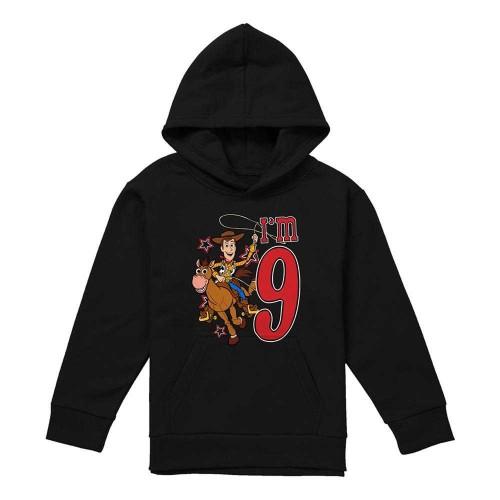 Toy Story Childrens/Kids IÂ´m 9 Woody Birthday Pullover Hoodie