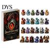 Unique Fantasy Collection Dragon Advent Calendar with 24 Acrylic Ornaments, 2D Hatchery Collectibles Countdown Box Set, Figurines, Xmas Gift
