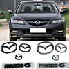 Insignia de Maletero Delantero de Coche de Plástico para Mazda 6 Mazda6 Insignia de Volante Pegatina de Reemplazo 3D para Carrocería Decoración de Reacondicionamiento de Cola Trasera k2