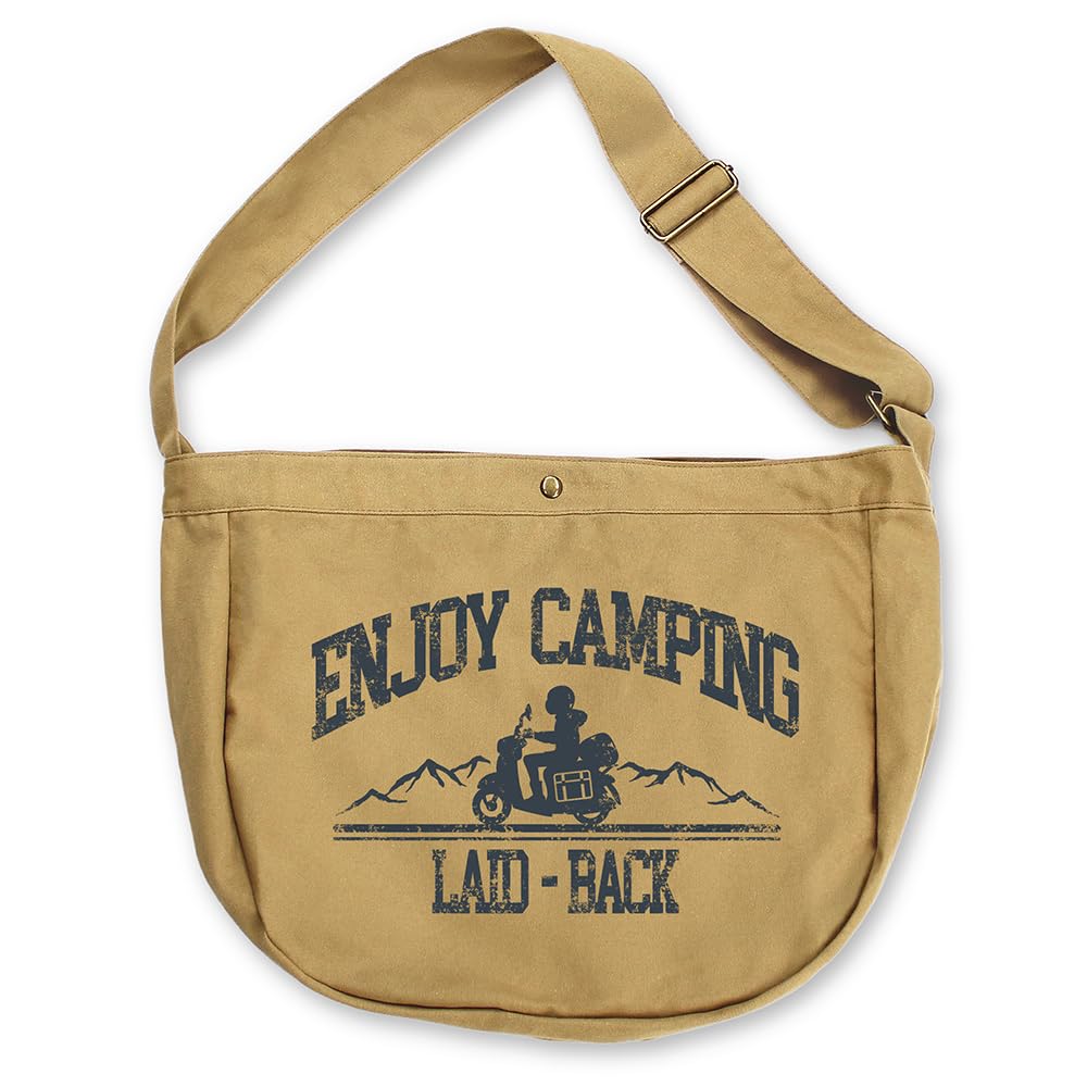 

2D COSPA Camp СЕЗОН Силуэт велосипеда Сима Рин Сумка-газета ПЕСОЧНЫЙ ХАКИ [Официальный] «Беззаботный 3»