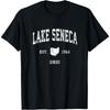 Lake Seneca Ohio OH Vintage Athletic Sports Design T-Shirt