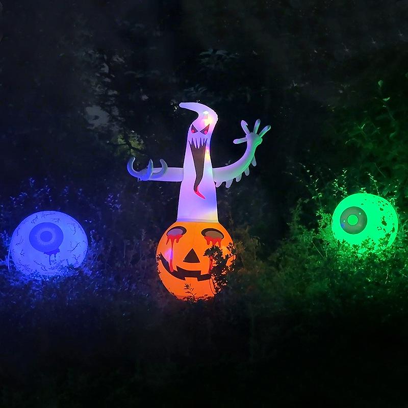 Inflatable PVC Pumpkin Ghost Tumbler Halloween Decoration