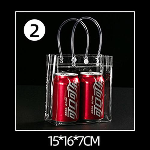1PC Clear Tote Bag Transparent Shopping Bags Shoulder Handbag PVC Waterproof Storage Bag for Gift Cosmetic Plastic Bags 18 Sizes