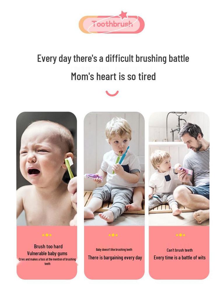 Children's Sonic Electric Toothbrush – Cute Cartoon, Soft Bristles, Smart Timer, Perfect Gift.