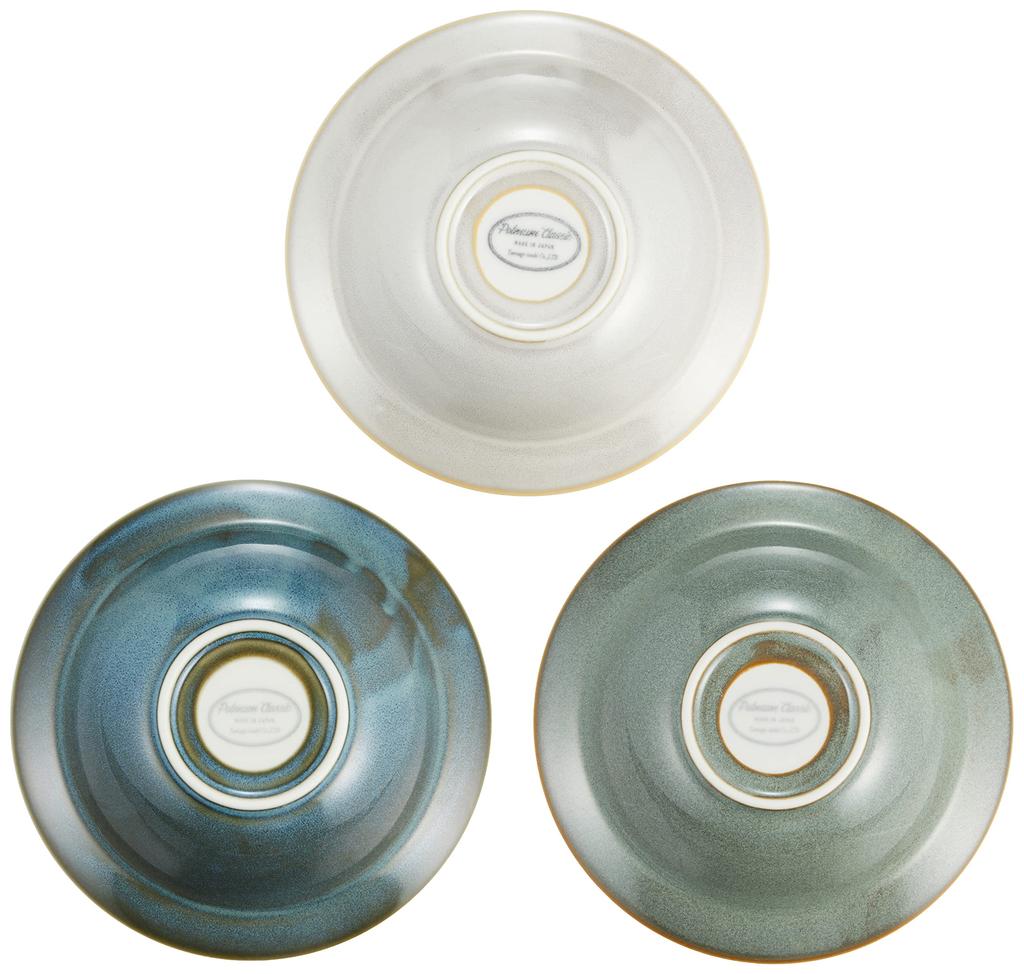 Yamago Pottery Dishware Soup Salad Stylish Classic Color Rim Salad Soup Bowls of Bowls, Bowls, Bowls, & (Set 3)