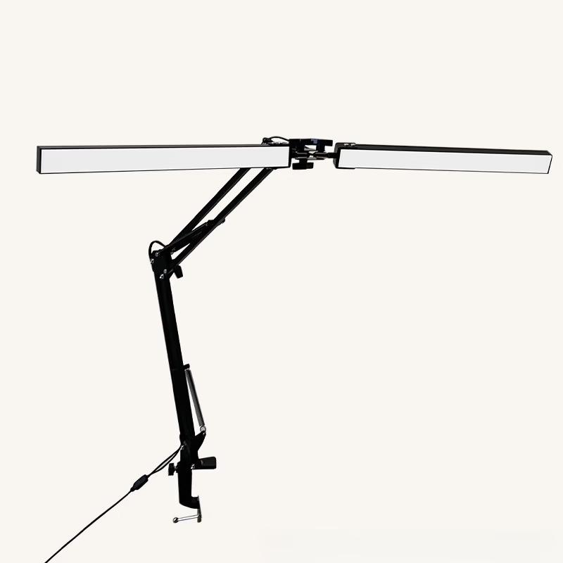 Oeny Dual-Head Clip-On Desk Lamp
