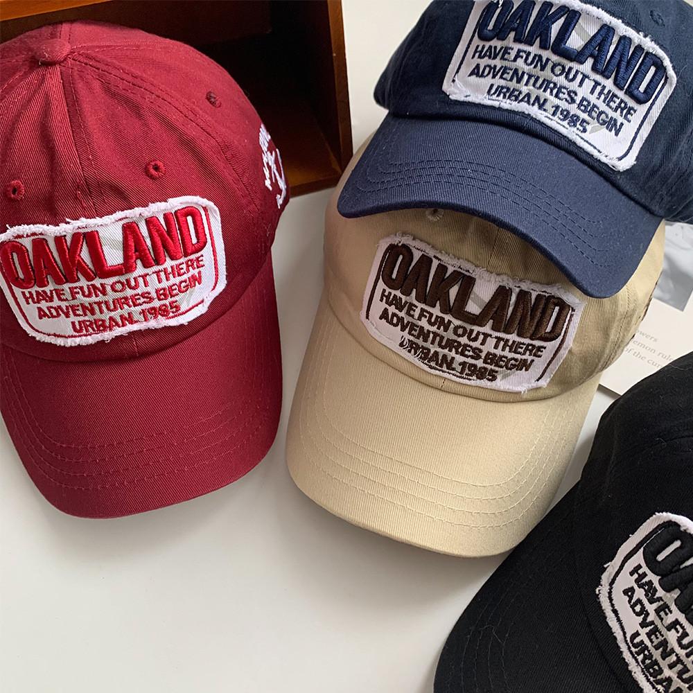 Casual Cotton Womens Baseball Hat With Stylish Letter Decoration And Rounded Crown