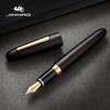 JINHAO 9056 Stilou de Lux din Lemn Nib EF/F/M Abanos Negru Fude Îndoit Rechizite Școlare Birou Stilouri Papetărie PK 9019