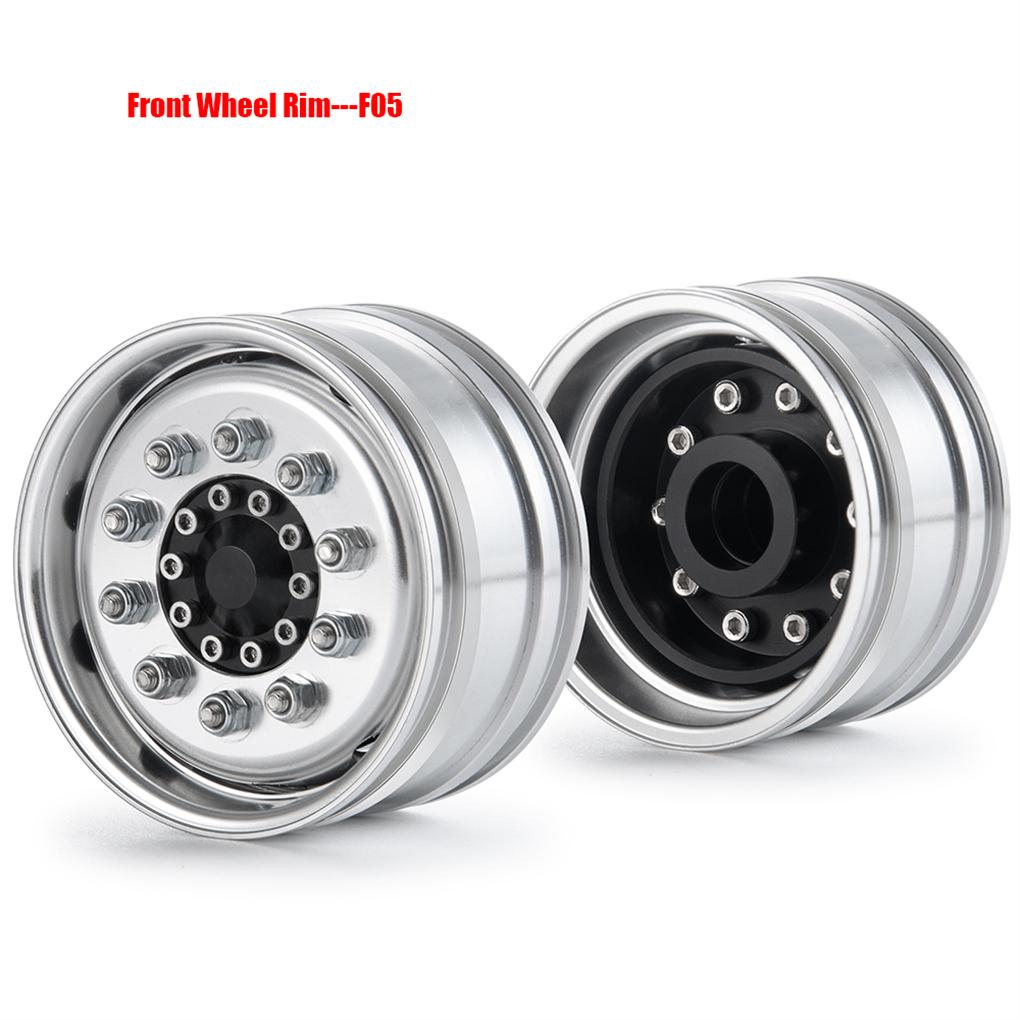 2pieces Fine Workmanship 1/14 RC Truck Rear Wheel Hub Upgrade For 1/14 Car Simulation Style