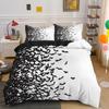 Halloween Flying Vampire Bedding Set Bats Duvet Cover Single Double King Polyester Quilt Cover