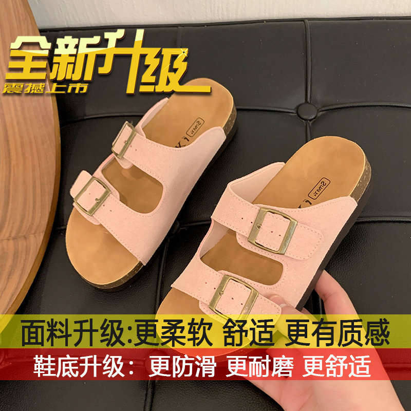 

Retro heightening muffin bottom soft sole non-slip versatile Boken thick-soled Boken shoes cool slippers women s summer outer wear ins 35