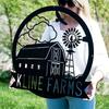 Vintage Barn Metal Sign Large Farmhouse Wall Art Outdoor Windmill Decoration Wedding Family Home Gift