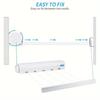 Household Multipurpose Drying Rack White Automatic Retractable Invisible Clothesline Laundry Room Portable Pull-out Hanger