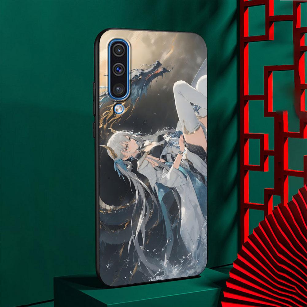 

JINHSI Wuthering Waves Case for Samsung Galaxy A03 A04s A20 A30 A20e A70 A70s A50 A40 A30s A50s A20s A10s TPU Black Phone Cover Samsung A10