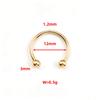 Stainless SteelHorseshoe Hoop Rings Ear Cartilage Nose Septum Eyebrow Tragus Lip Daith Helix Piercing Jewelry Unisex 18g