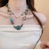 Women's Ethnic Layered Beaded Necklace, Niche Design, High-End Fashion Jewelry