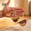 Wooden Bird Ornament 3 Pcs Ornaments Rustic Boho Wall Hanging Decor Window with Rope for Farmhouse Indoor Home Tree Handmade Wood Art