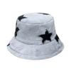 Pentagram Basin Hat Men's and Women's Japanese and Korean Trend Casual Imitation Rabbit Hair Geometric Plush Thermal Hat Winter Bucket Hat Men