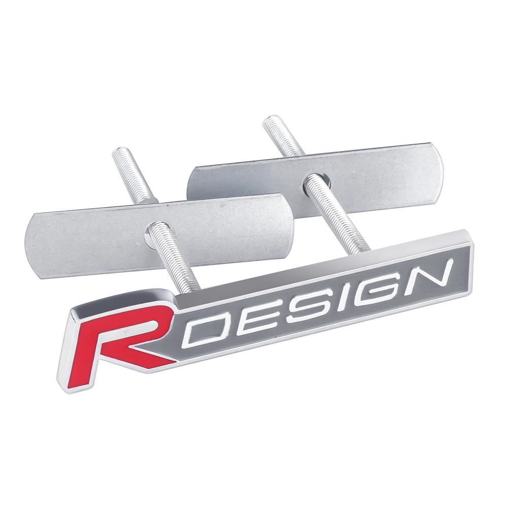 3D Metal Rdesign Emblem Car Tail Trunk Decor Sticker Front Grille Badge For Volvo AWD V40 V50 S40 S80 XC60 S90 XC90 S60 XC40 V90