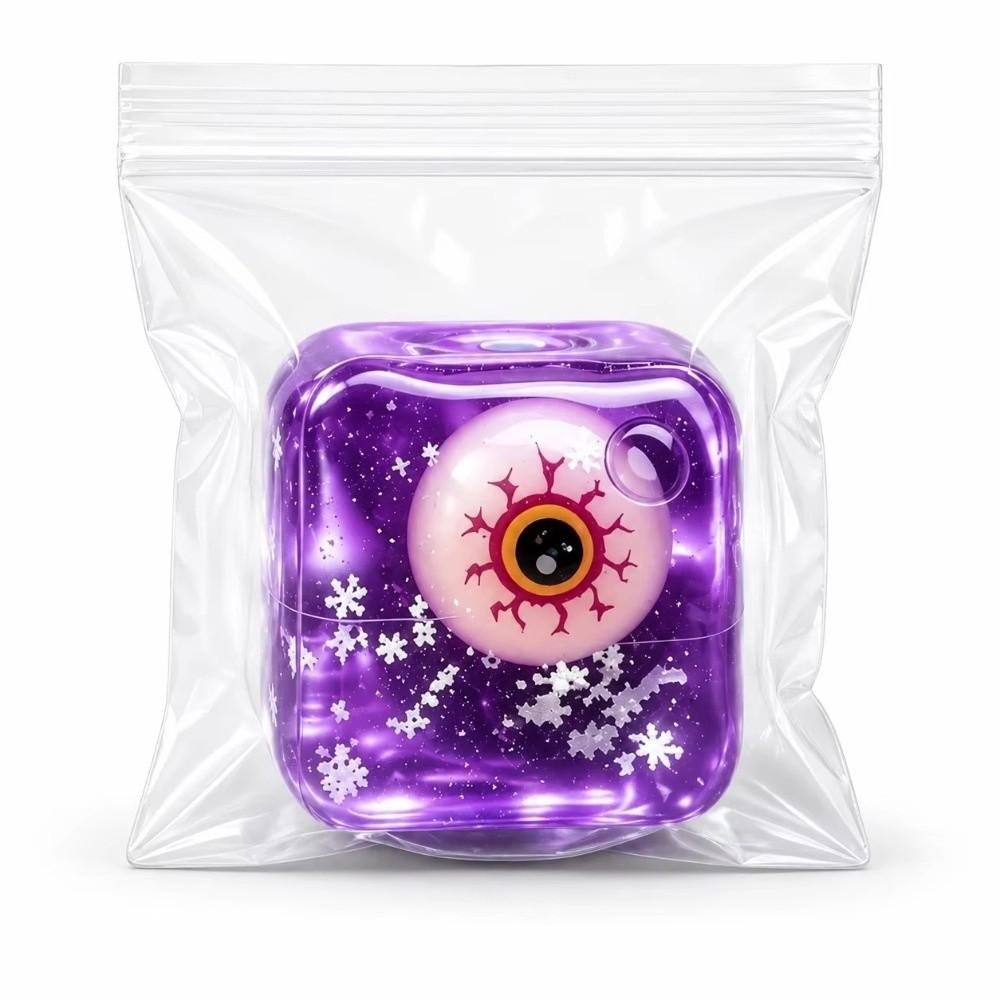 Soft Squeeze Ice Cube Squishy Toy Sensory Ice Cube Fidget Toy Happy Maltose Toy Halloween Decor