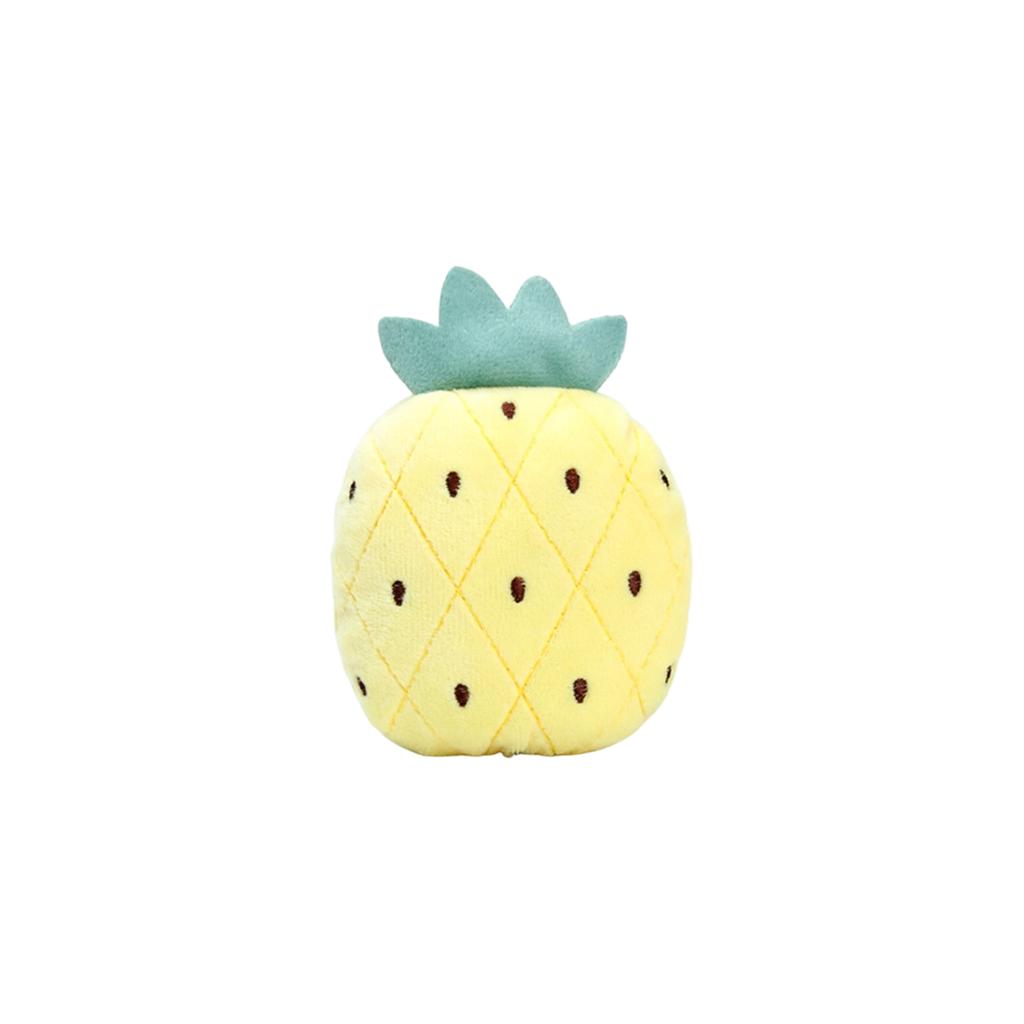 Cute Fruit Shaped Plush Squeaky Dog & Cats Toys, Interactive Crinkle Sound Pet Chew Toys With Catnip Or  Call Option, Soft Stuffed Puppy Teething Toys