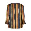 Womens 3/4 Length Sleeves Shirts V-Neck Satin  Loose Dressy Trendy T-Shirt Pullover Blouse Tops