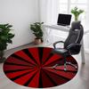 1pc Sunburst Pattern Office Round Area Rug, Indoor Mat Suitable ForOffice, Under Office Chairs Bedroom Living Room Home Decor, Room Decot043